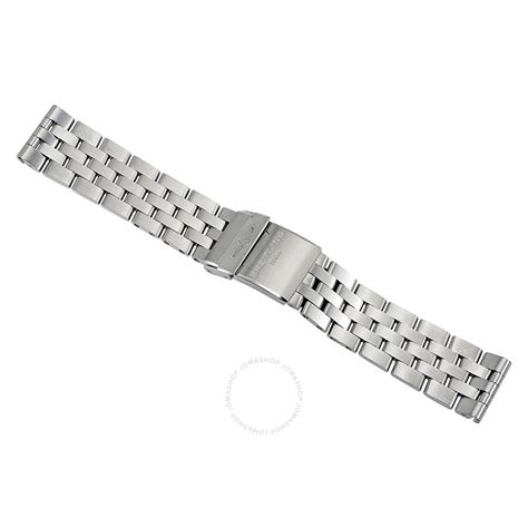 Breitling Brushed Steel Pilot Watch Band Bracelet 22